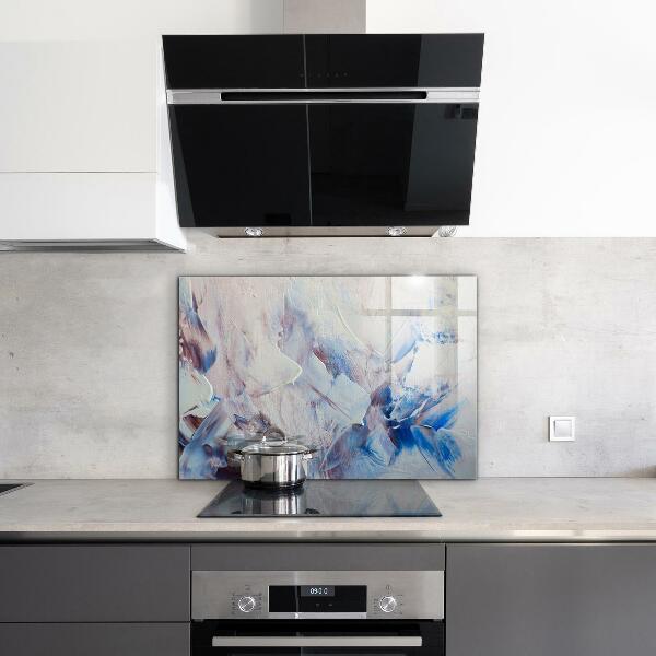 Konyhai üveg panel Textúra festék absztrakció