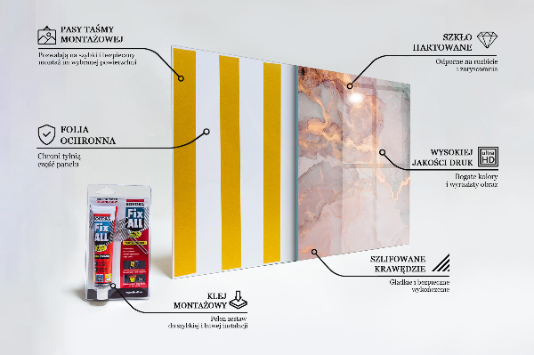 Konyhai panel Márvány textúra