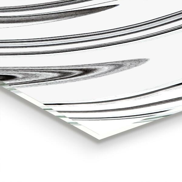 Konyhai panel Akvarell fekete-fehér