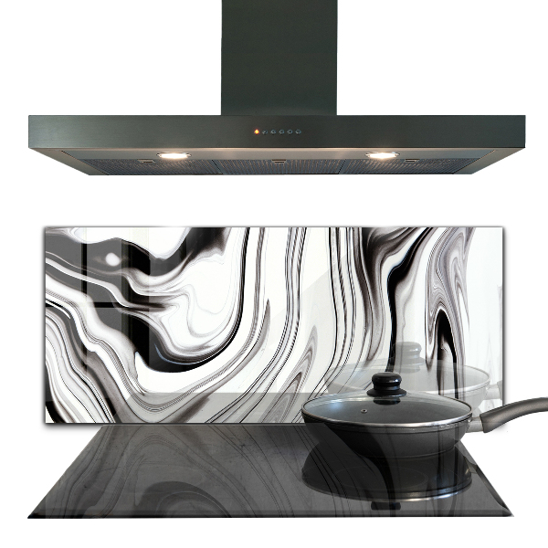 Konyhai panel Akvarell fekete-fehér