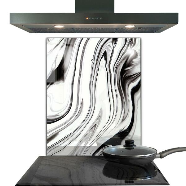 Konyhai panel Akvarell fekete-fehér