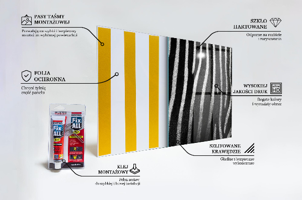 Konyhai panel Zebra skin african ext