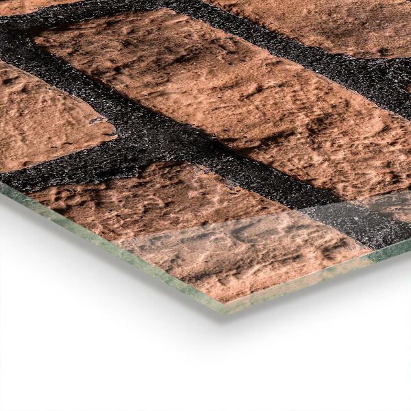 Konyhai panel Természetes téglafal