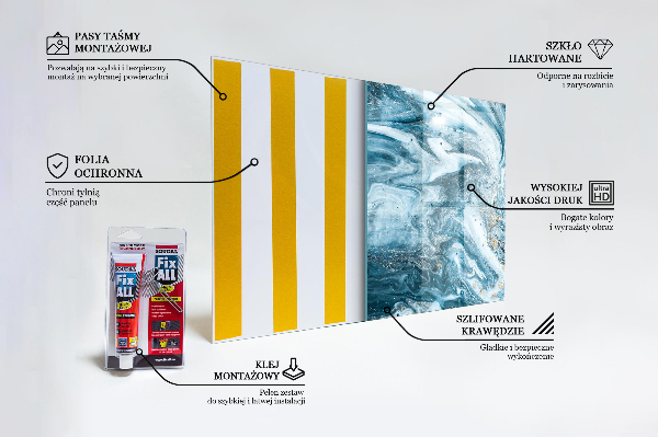 Konyhai panel Márvány achát absztrakt