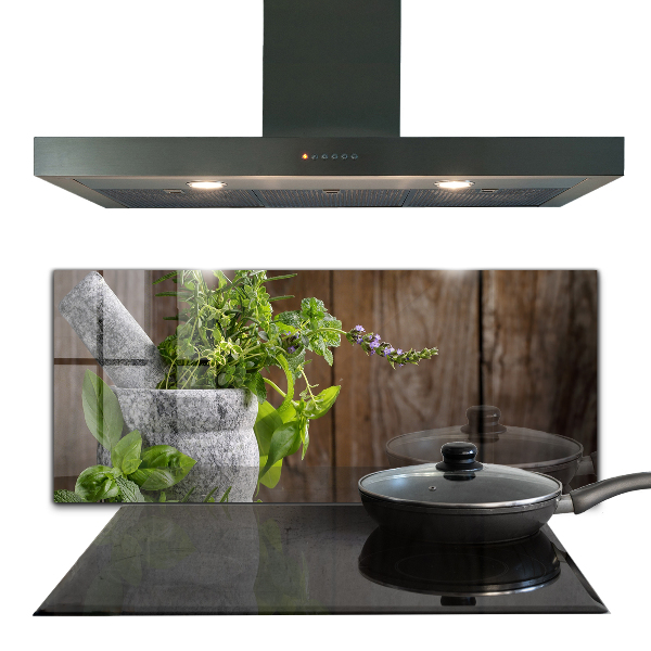 Konyhai panel Kőmozsár fűszerek