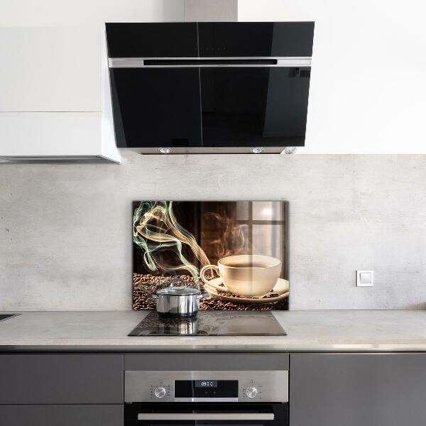 Konyhai panel Egy csésze aromás kávéval