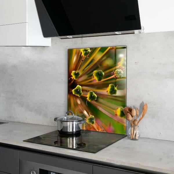 Konyhai hátfal panel Virágmakró fotózás