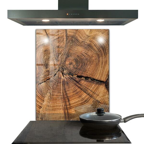 Konyhai üveg fali panel Törzs textúrája