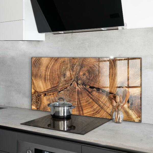 Konyhai üveg fali panel Törzs textúrája