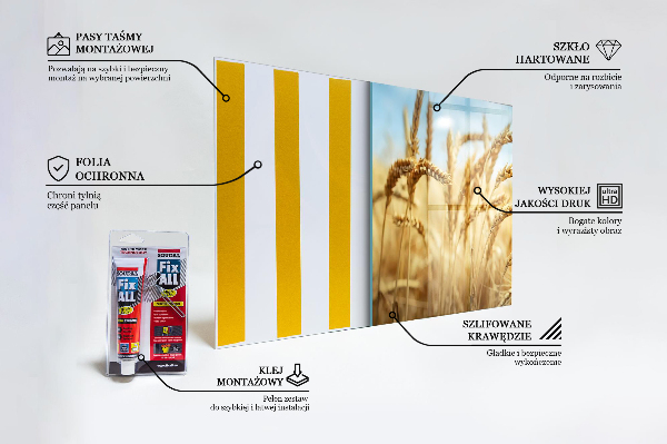 Konyhai hátfal panel Az anyatermészet gabona ajándékai