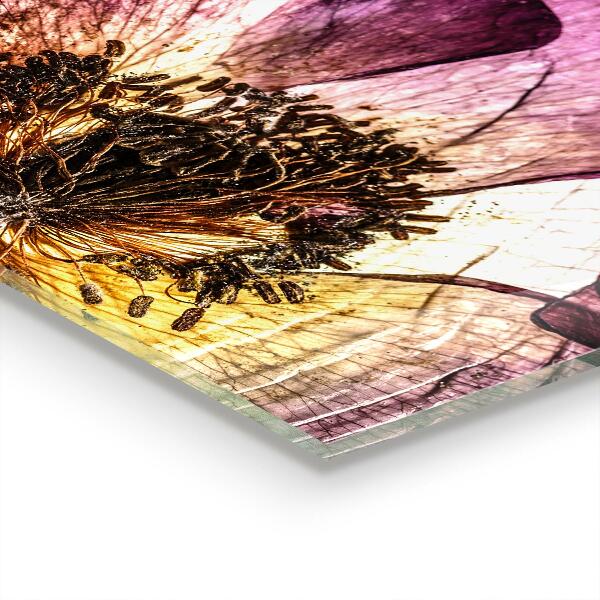 Konyhai hátfal panel Finom virágok részletei