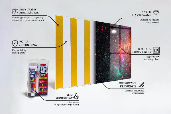 Konyhai panel Galaxy chaos fantasy