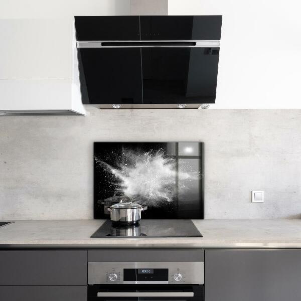 Konyhai panel Porrobbanás absztrakció