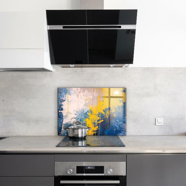 Konyhai panel Absztrakt színes festék