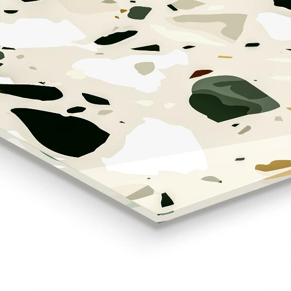 Konyhai hátfal panel Terrazzo természetes kő