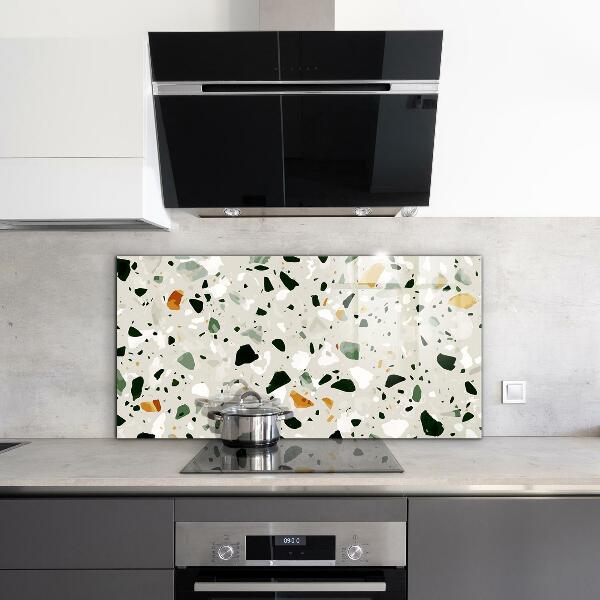 Konyhai hátfal panel Terrazzo természetes kő