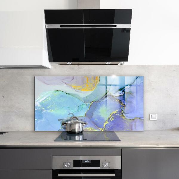 Konyhai panel Kék energia absztrakció