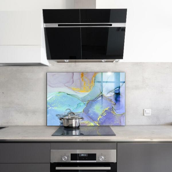 Konyhai panel Kék energia absztrakció