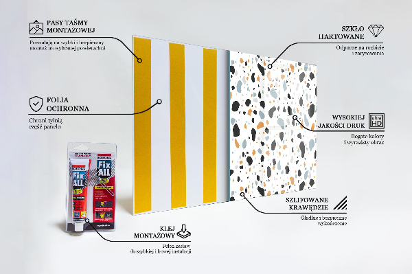 Konyhai hátfal panel Terrazzo terazzo stone