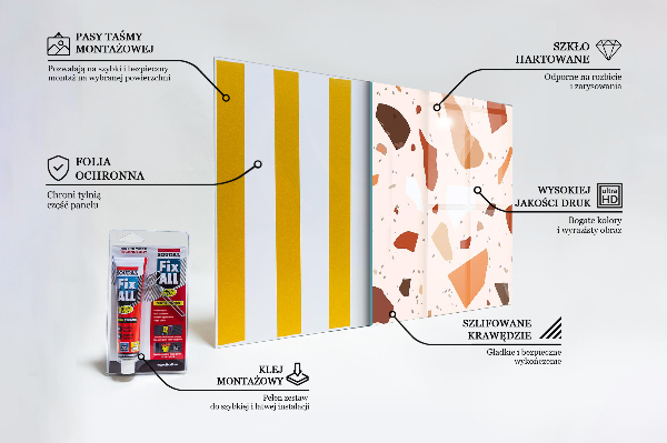 Konyhai hátfal panel Terrazzo terrazzo stone