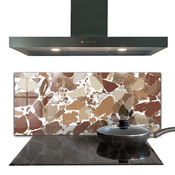 Konyhai hátfal panel Terrazzo természetes kő