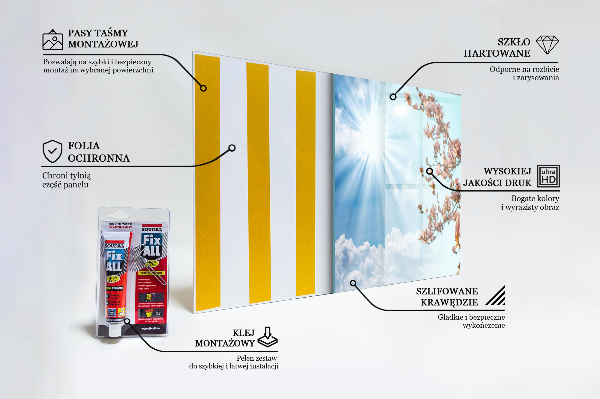 Konyhai fali panel Virágzó magnólia