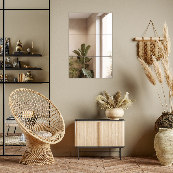 Tükör csempék 6 db 20x20 cm