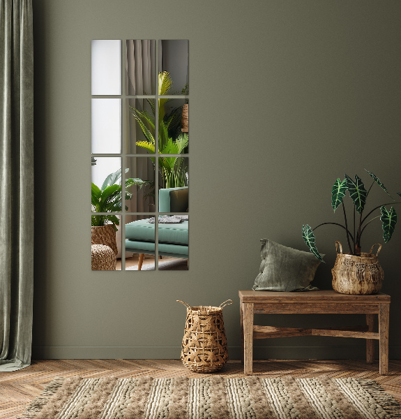 Csempe tükrök 6 db 30x16 cm