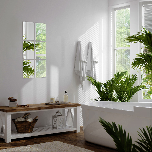 Csempe tükrök 6 db 30x16 cm