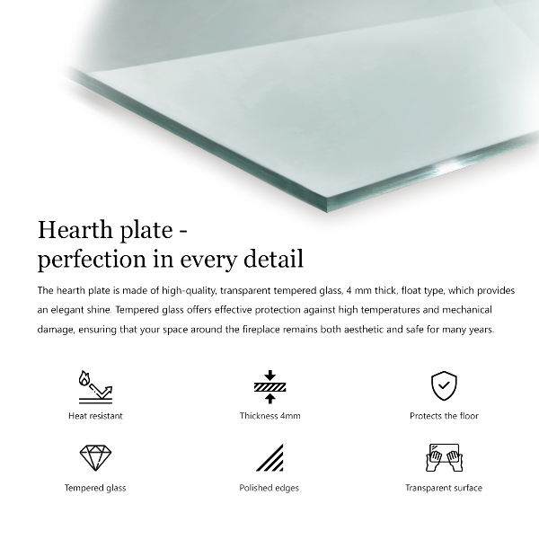 Kandalló alátét 100x70 cm