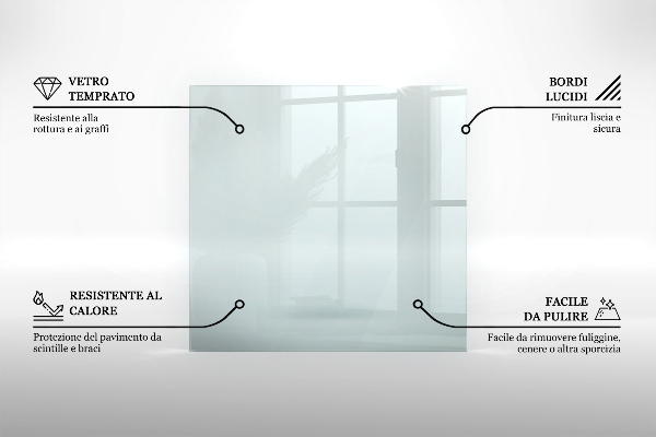 Kandalló alátét 120x80 cm