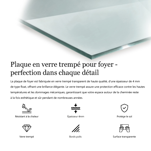 Kandalló alátét 80x60 cm