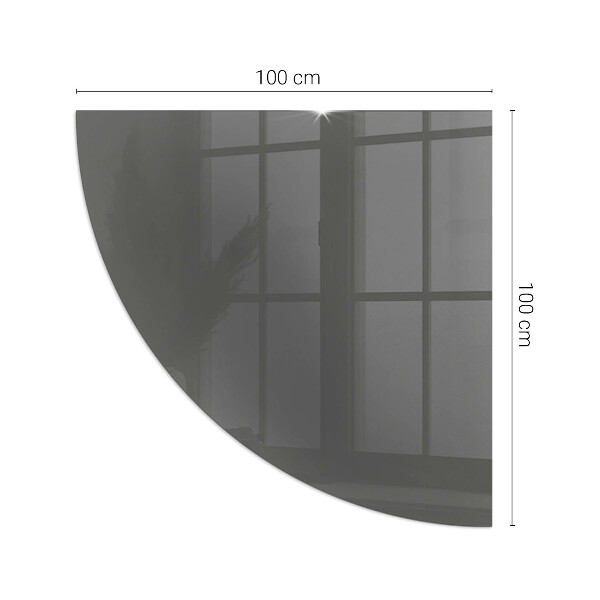 Negyedkör alakú kandalló alátét Szín Szürkésbarna