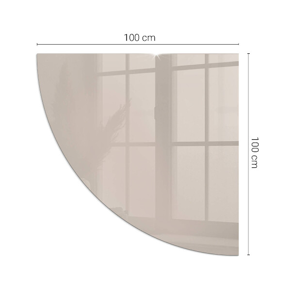 Negyedkör alakú kandalló alátét Szín Világosbarna