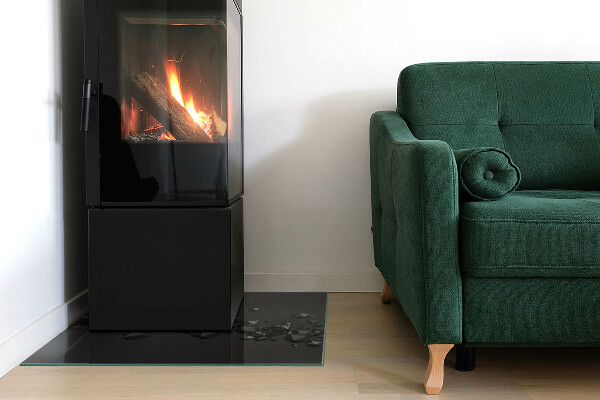 Négyzet alakú kandalló alátét Absztrakt szilárdtestfelhő