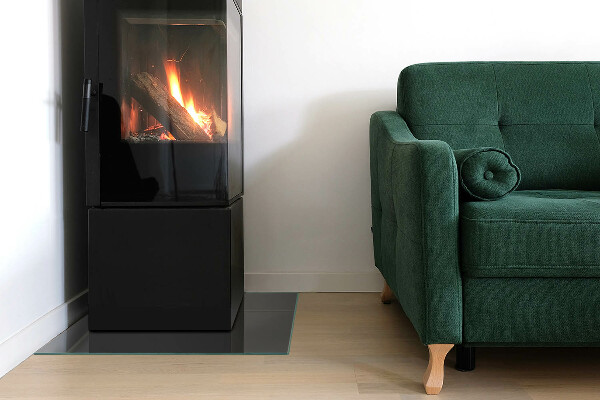 Négyzet alakú kandalló alátét Szín Szürkésbarna