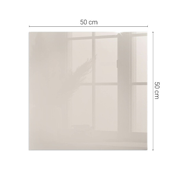 Négyzet alakú üveg kandalló alátét Szín Halványrózsaszín