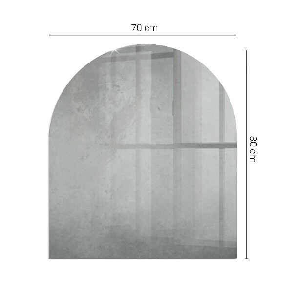 Félkör alakú kandalló alátét Beton textúra hatással
