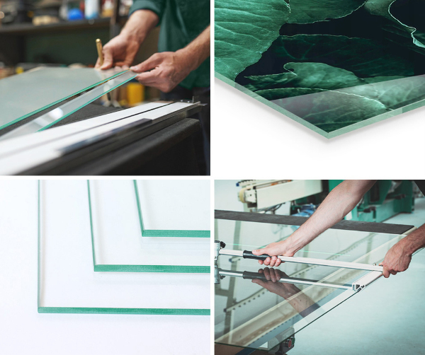 Félkör alakú kandalló alátét üveg Mozaik minták csempékben