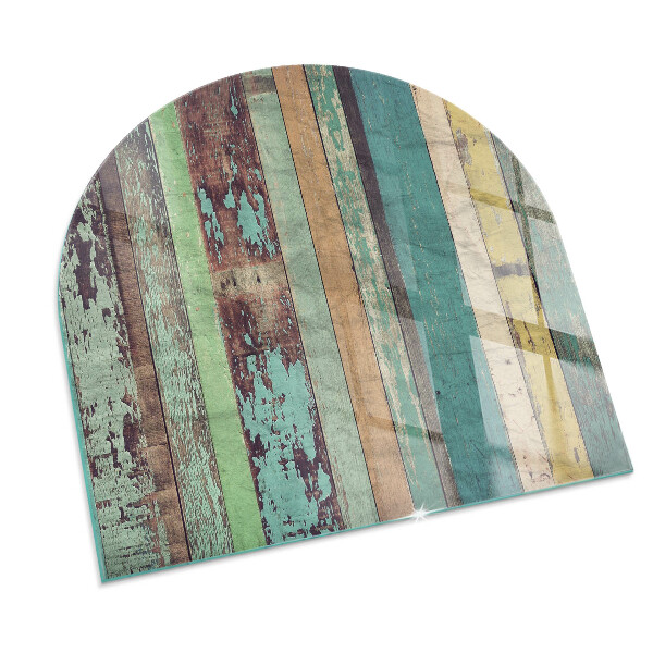 Félkör alakú kandalló alátét Különböző árnyalatú táblák