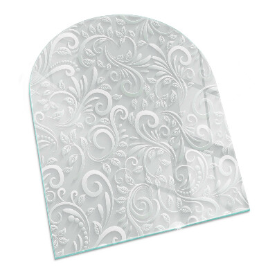 Félkör alakú kandalló alátét Elegáns növényi minta