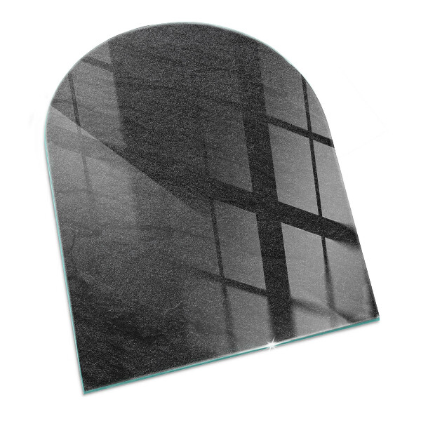 Félkör alakú kandalló alátét üveg Kő felületi textúra