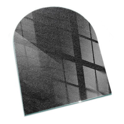 Félkör alakú kandalló alátét üveg Kő felületi textúra