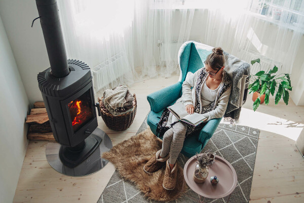 Kerek kandalló alátét Beton textúra hatással