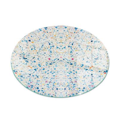 Kerek kandalló alátét üveg Absztrakt textúra minta