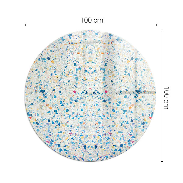 Kerek kandalló alátét üveg Absztrakt textúra minta