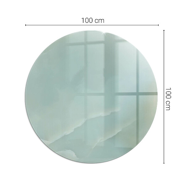 Kerek üveg kandalló alátét Finom márványminta