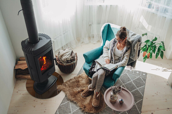 Kerek üveg kandalló alátét Szín Barna