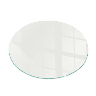 Kerek kandalló alátét üveg Elefántcsont színű