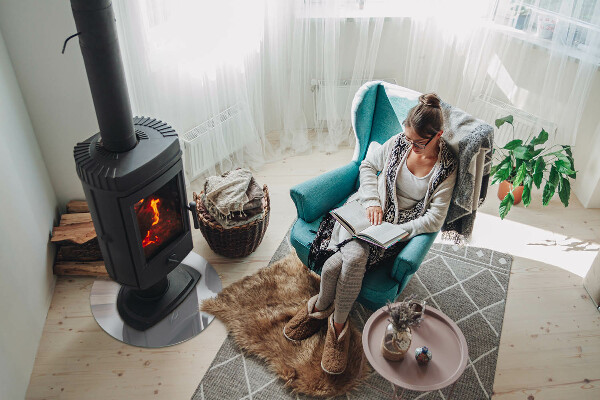 Kerek kandalló alátét Szín Fehér